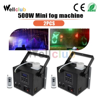 

2pcs 500W Mini Fog Machine Smoke Mist Machine Stage Effect Disco DJ Party Christmas with Remote Control LED fogger