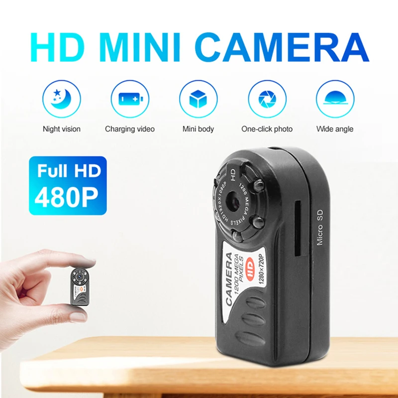 Мини камера Q5 HD Обнаружение движения DV DVR очень ультра 720P маленькая видеокамера