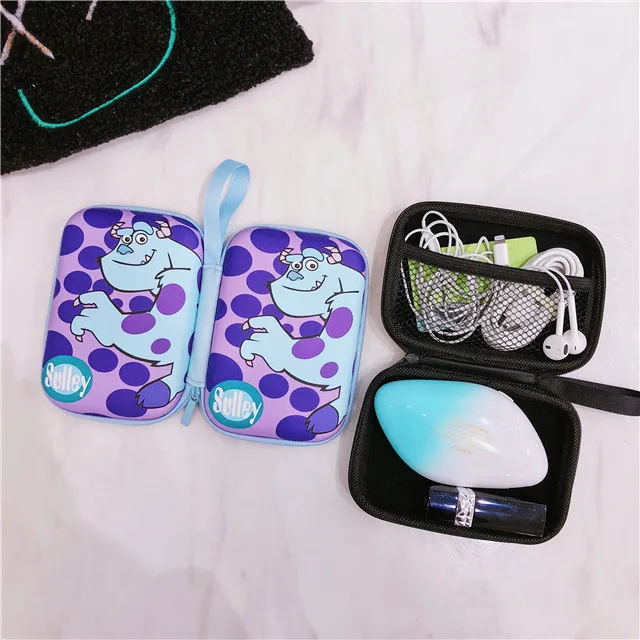 Коробка для наушников на молнии сумка Мелодия Две звезды Cinnamoroll Dumbo Сейлор Мун Единорог леопардовый узор 9,5 см* 13,3 см