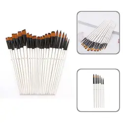 6Pcs/Set Drawing Brush Set Useful Anti-slip Artists Beginners Paint Brush for Adults Watercolor Paint Brush Drawing Brush