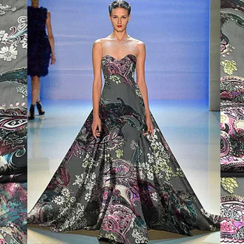 

Silk burnt-out gauze silk fabric silk dress clothing designer fabric summer new products