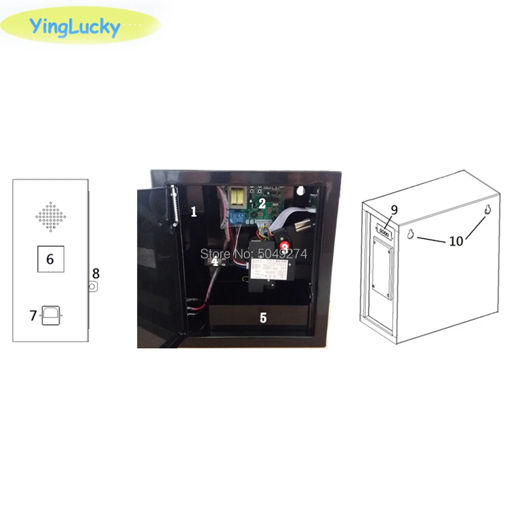 アーケードコイン受信機コイン式タイマー制御ボックスマルチコインアクセプタ電源プッシュボタン - AliExpress