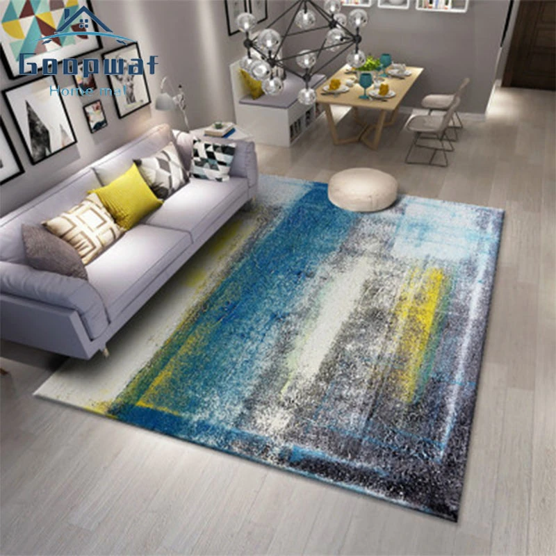

Hot Living Room Carpet Modern Minimalist Ink Abstract Room Decoration Large Carpet Home Corridor Carpet Bedroom Bedside Cushion