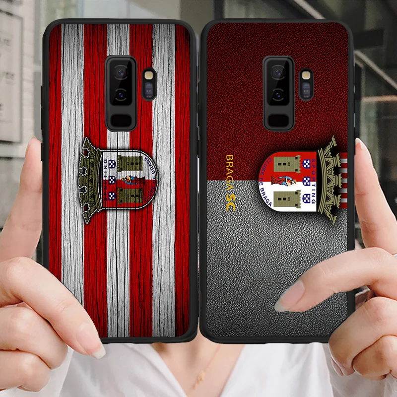 

Phone Case FC Sporting Braga For Samsung S6 S7 Edge S8 S9 S10E Note8 Note 9 10 A9 C10 J7 Max DIY Case Horta For Black Soft TPU
