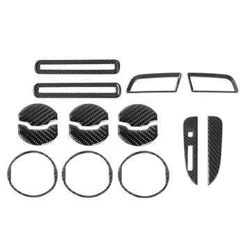 

15PCS Interior Accessories Decor Trim Kits for Ford Mustang 2015 2016 2017 2018 2019