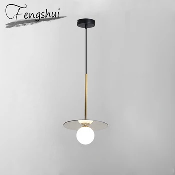 

Nordic Glass Ball Pendant Lights Lamp LED Pendant Lighting Living Room Dining Room Bedside Bedroom Loft Home Deco Hanging Lamp