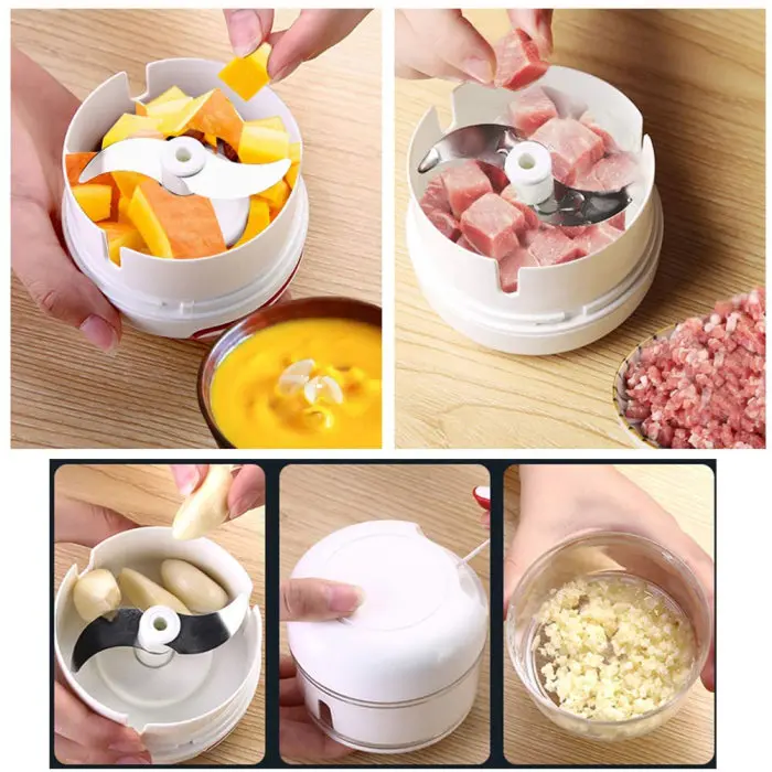 Ручной измельчитель еды мини Gralic Мясорубка пресс Мясорубка кухонный комбайн для Чили имбирь овощи фрукты SP99