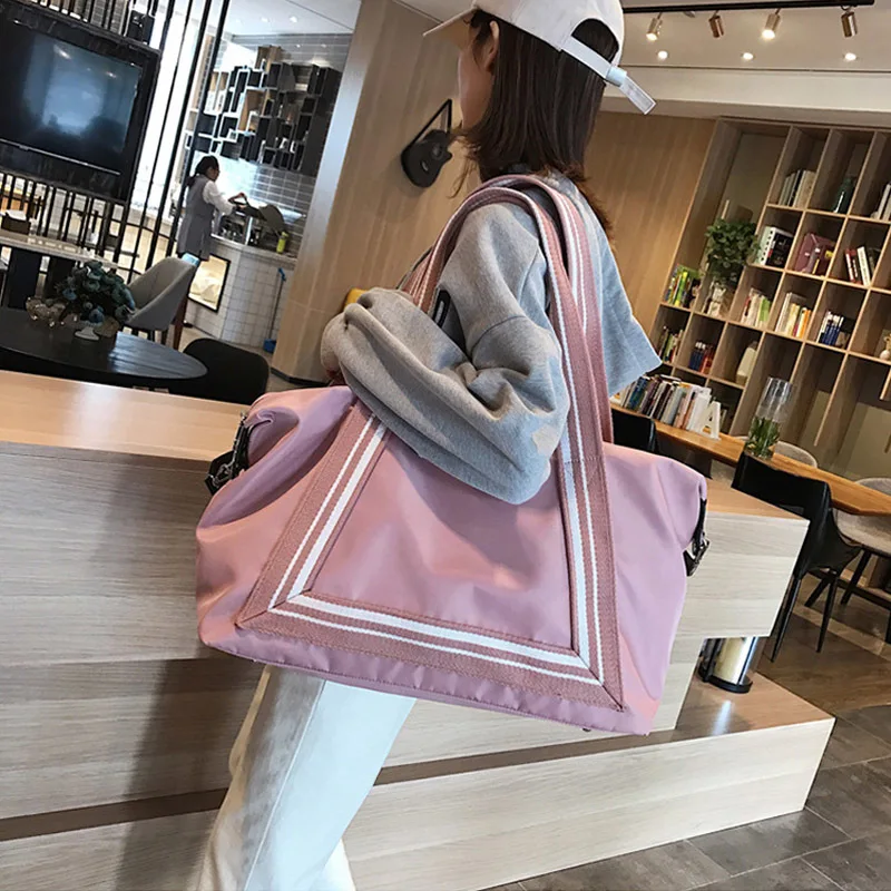 

Women Waterproof Nylon Travel Bag Large Capacity Duffle Bags Carry On Bags Luggage Handbag Casual Tote Handbags For Female