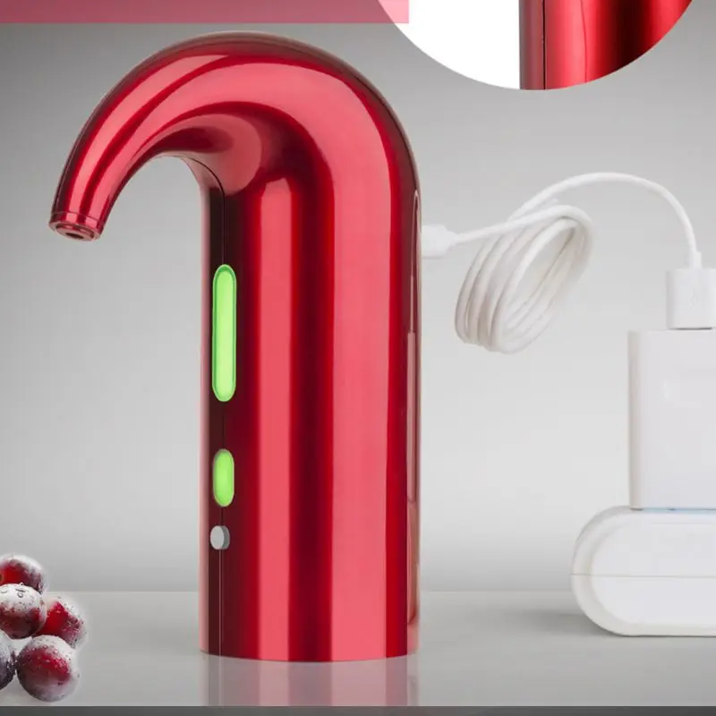 USB Перезаряжаемый Носик Pourer Портативный одно касание Электрический аэратор для разливания вина