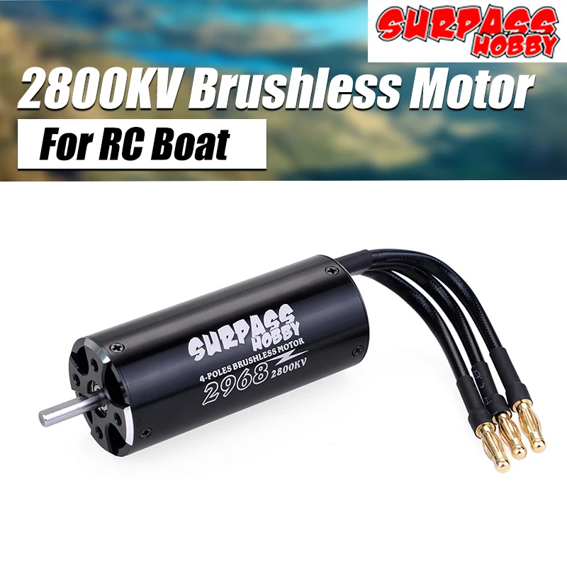 SURPASS HOBBY 2968 2800KV бесщеточный водонепроницаемый мотор 4 полюса мм вал для 600 800 RC
