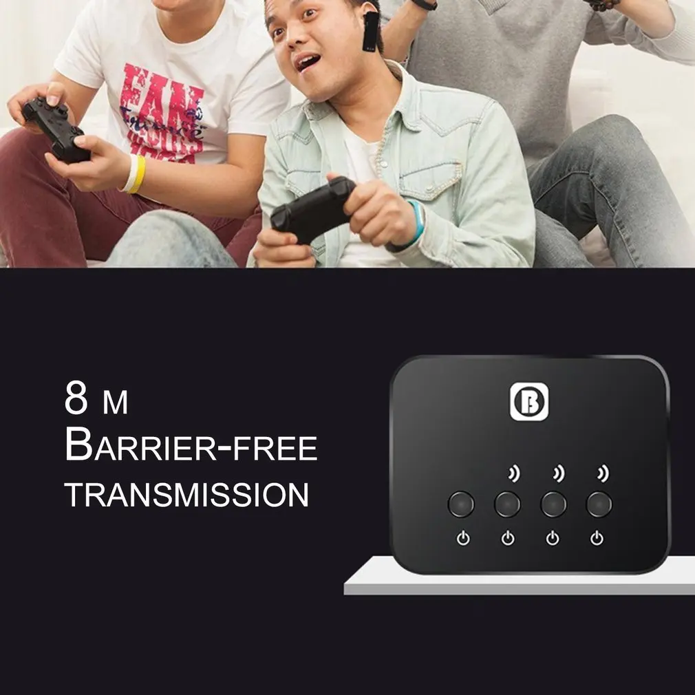 3 в 1 передатчик Bluetooth стерео музыкальный приемник Bluetooth 4,0 Беспроводной аудио адаптер для ТВ дома стерео Системы