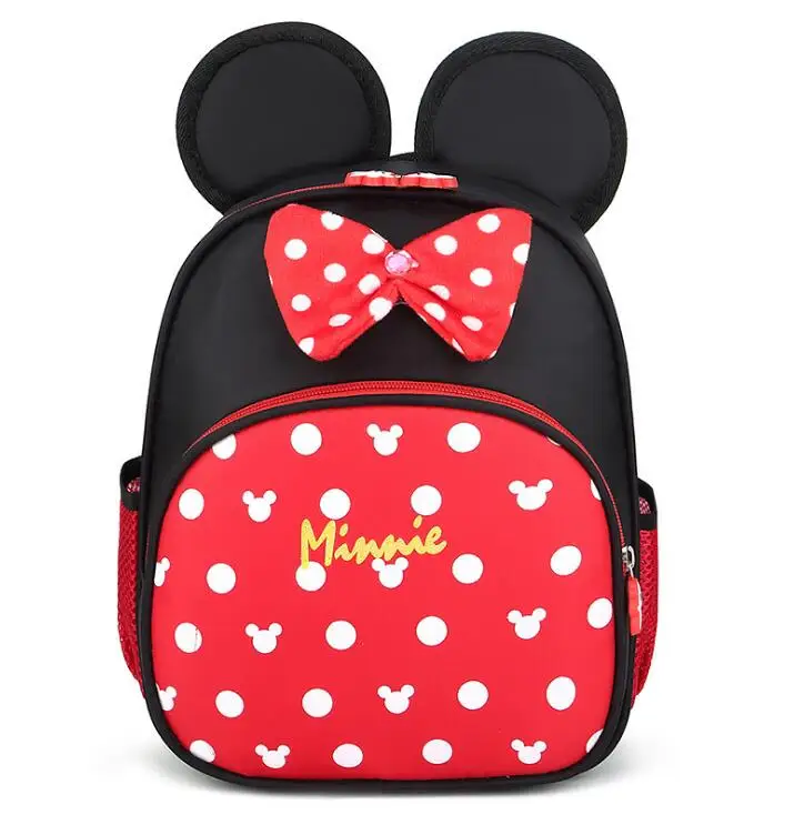 Mejor Compra Disney-mochilas escolares para niños, morrales escolares de Minnie Mouse para guardería, a la moda, impermeables KJnrdll0D