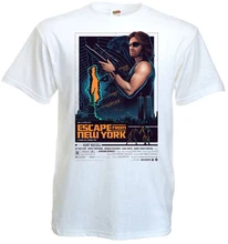 Escape de Nueva York v2 camiseta blanca película poster todas las tallas S-5XL Cool Casual pride camiseta hombres Unisex moda camiseta envío gratis(China)