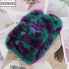 New Arrival Real Fur Ring Hairband Scarf Women Knit Real Rex Rabbit Fur Scarves Good Elastic Winter Fluffy Natural Fur Headbands