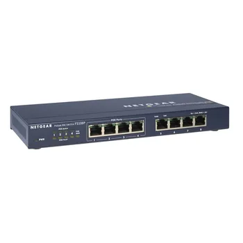 

Netgear FS108P, Unmanaged, Fast Ethernet (10/100), Power over Ethernet (PoE)