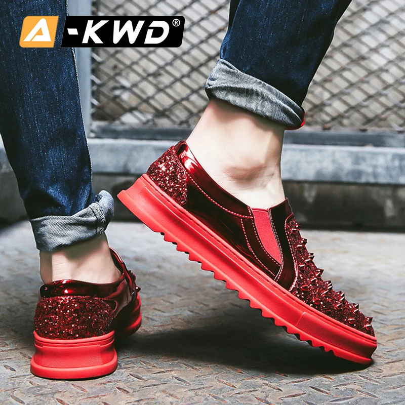 Мужские лоферы Цвет серебристый черный Mocasines De Hombre Низкая обувь для вождения с