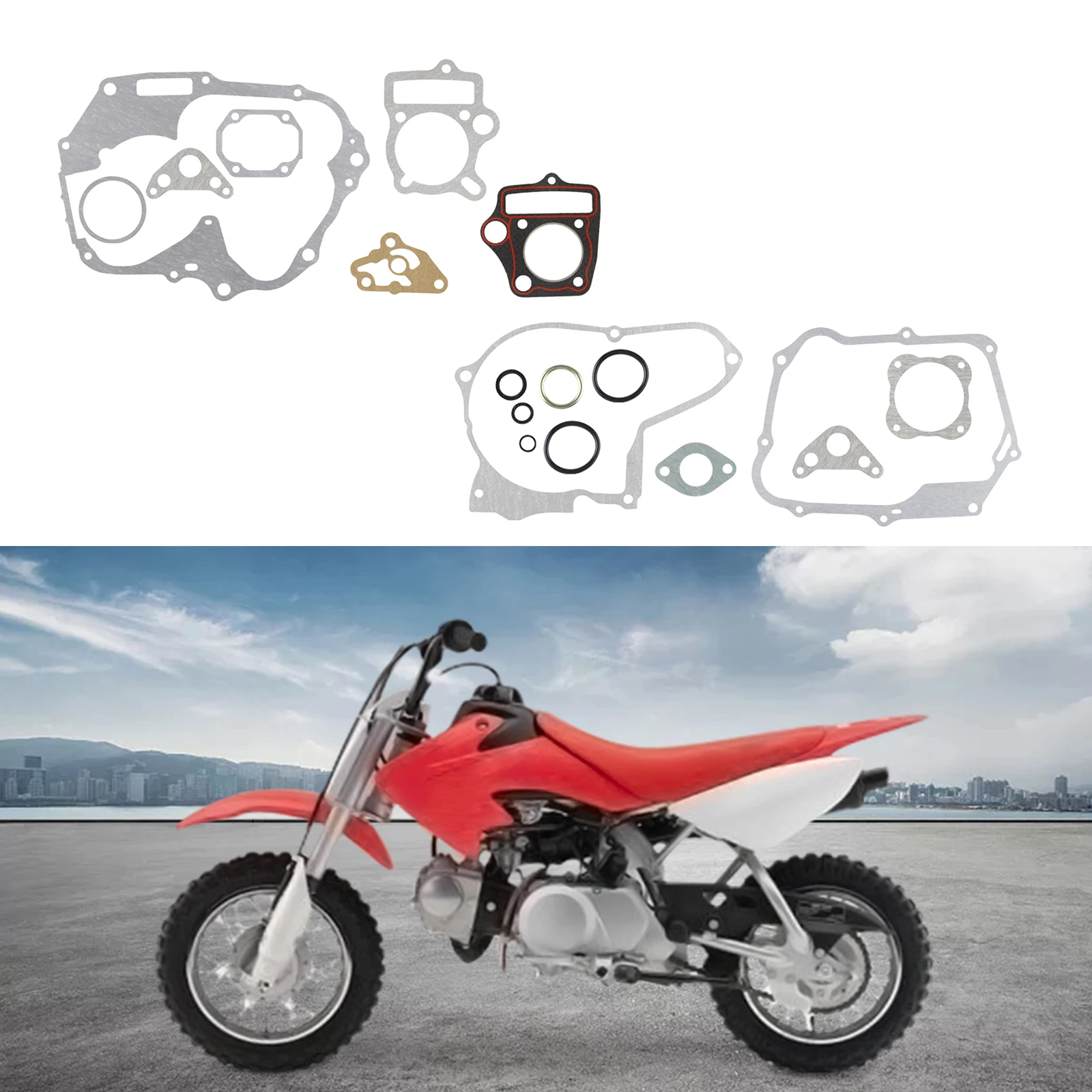 Engine Crankcase Cylinder Piston Gasket Set 50CC 70CC 90CC 110CC 125CC For Honda Chinese Dirt Pit Bike Quad Buggy ATV Go Kart