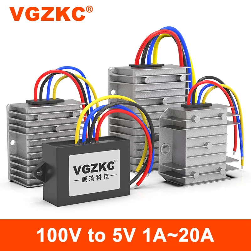 VGZKC DC-DC полностью изолированный от 12V24V36V48V60V72V80V100V до 5V 1 ~ 20A DC понижающий преобразователь питания