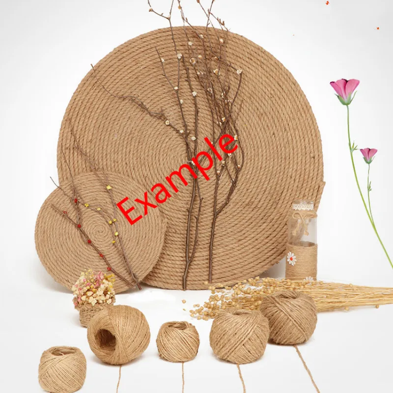 

10m/lot Retro Vintage Hemp Twisted 1-14mm Rope Decorations Line Thread Diy Arts Crafts Bakers Bags Shoes Collection