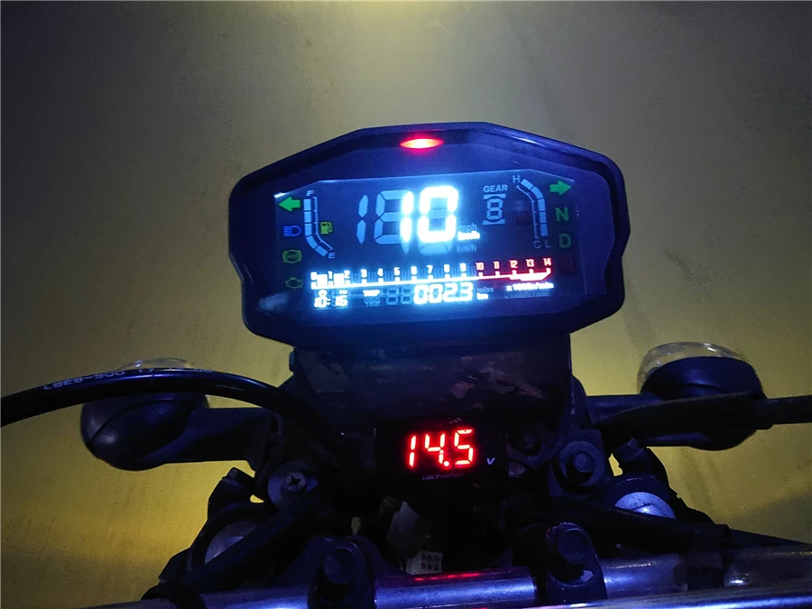 Для 1,2, 4 цилиндра мотоцикл светодиодный ЖК цифровой спидометр цифровой Подсветка одометр для BMW Honda Ducati Kawasaki Yamaha