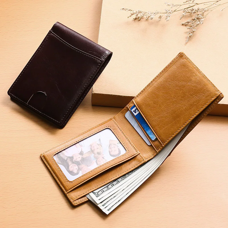 Модный мужской кошелек из натуральной кожи, многофункциональный RFID клатч, роскошный бренд, дизайн, кошелек для монет, мужской кредитный держатель для карт