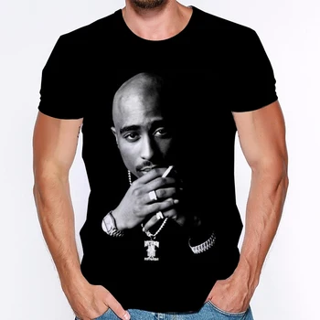 

2020 New Women Men Fashion 3D T Shirt Tupac Shakur 2Pac T-shirt Hip Hop Rap Tees Camisetas Hombre Tops Shirts Plus Size T-shirts