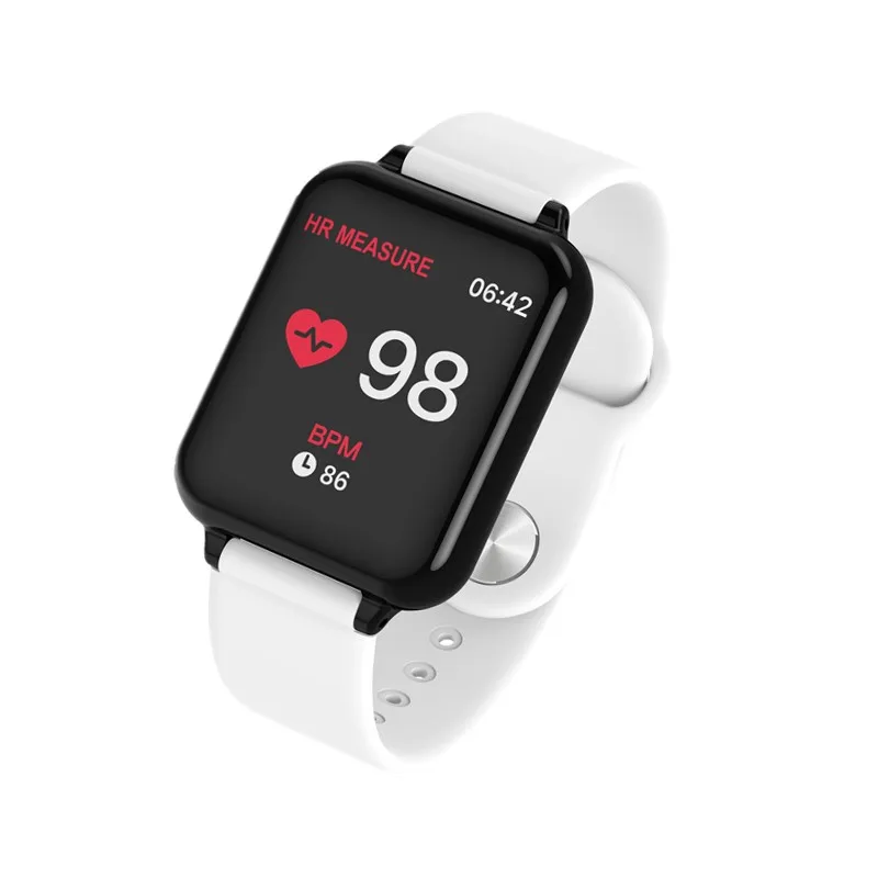 white Умные часы B57, bluetooth, электронные, умные часы для android, для женщин, мужчин, детей, gps, ЭКГ, крови, для iphone, apple, спортивные часы, водонепроницаемые - Цвет: white