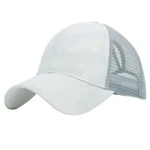 Женская Летняя мода легкий отдых сетка хип хоп солнцезащитный камуфляж спортивная бейсбольная Кепка Snapback хвост