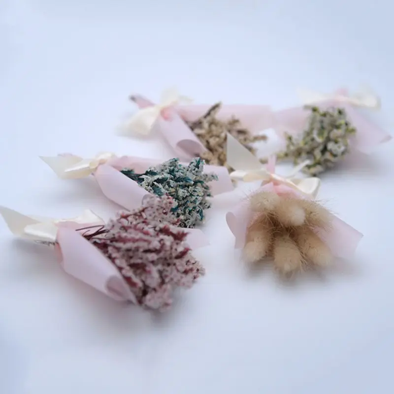 

1PC 12cm Mini Flowers Glass Dried Flower for Wedding Home Decoration Photo Props DIY Craft Gifts