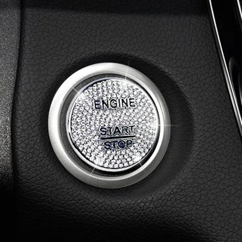 Декоративная кнопка запуска двигателя крышка крышки для Mercedes Benz C Class W205 кнопка запуска украшения стикер