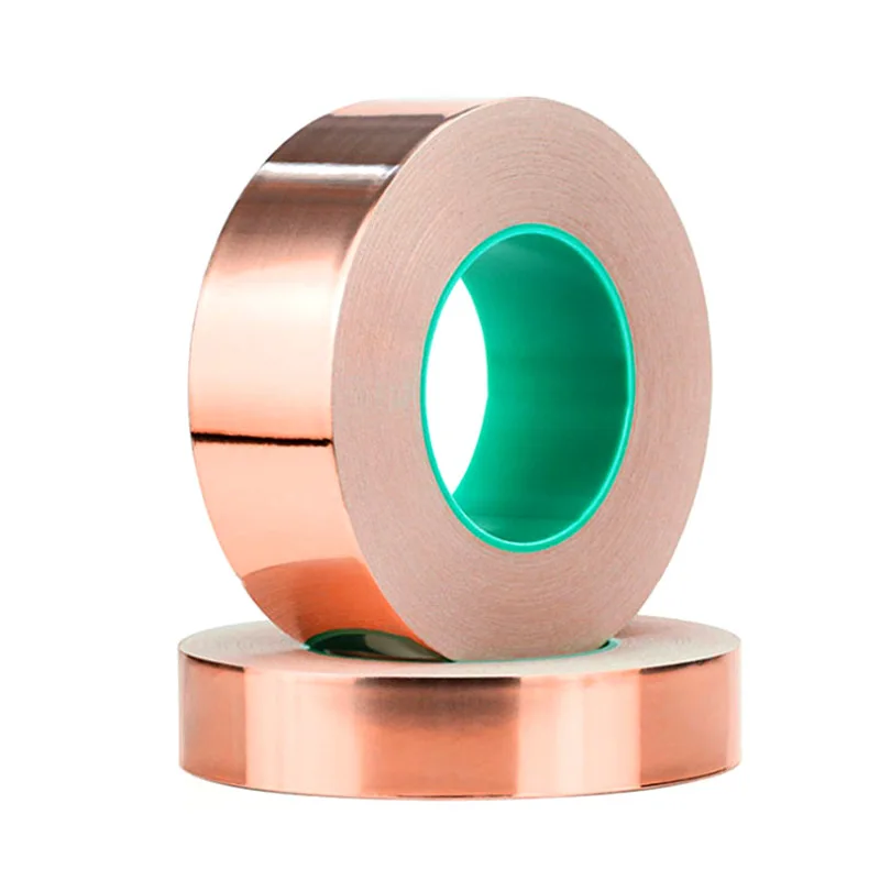 Copper Foil Tape Double Sided Conduct 20M Heat Resistant Battery Strip Thick Insulated Soldering Transformer Winding 3mm 5mm 6mm |