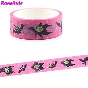

Ransitute R702 Fashion Colored Washi Paper Tape Handmade DIY Decorative Paper Tape Color Tape Album Decoration Tape