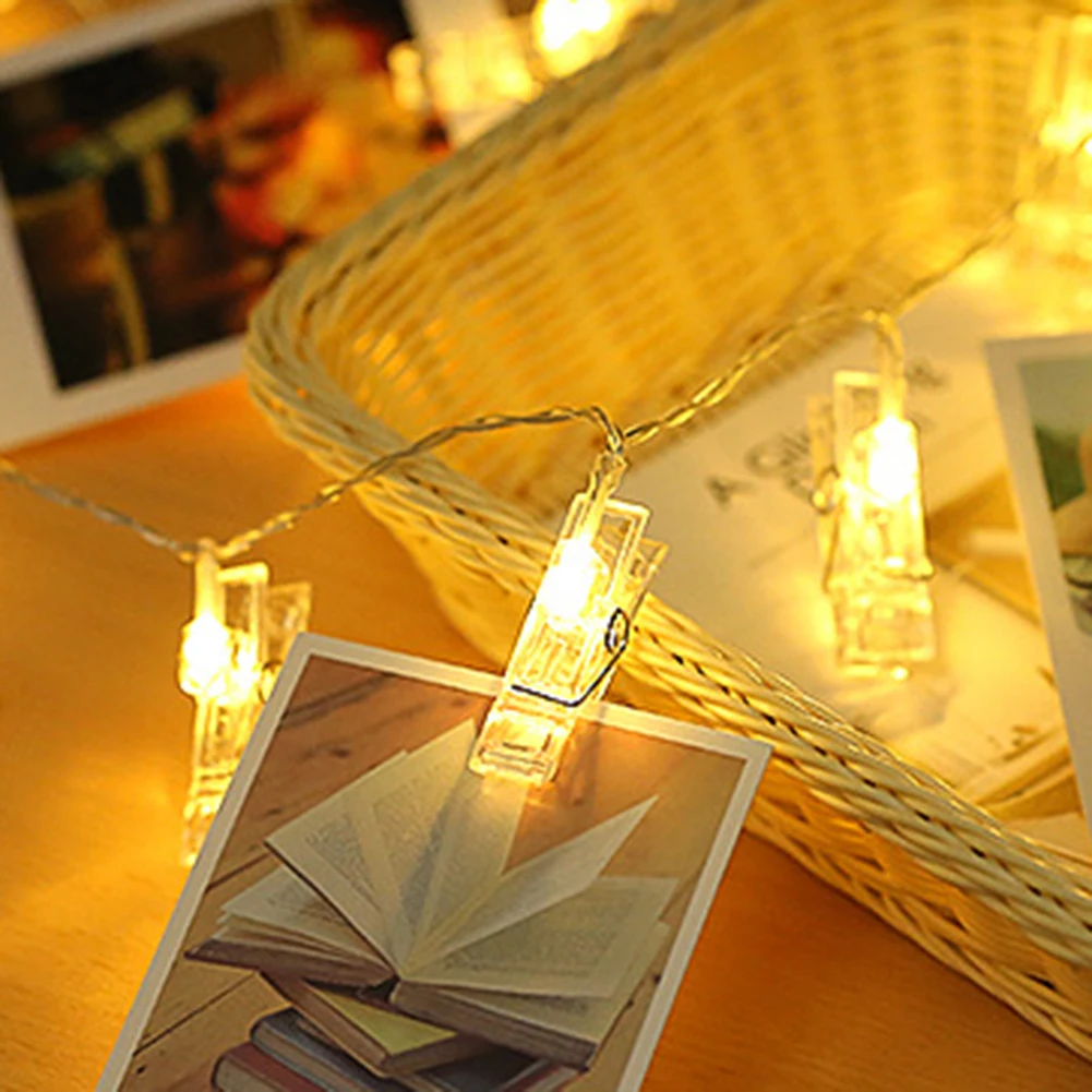 1.5/3/4.5/6m Photo Clip Battery LED Light String Lamp Wedding Party Decoration Outdoor and indoor decoration light.Outdoor