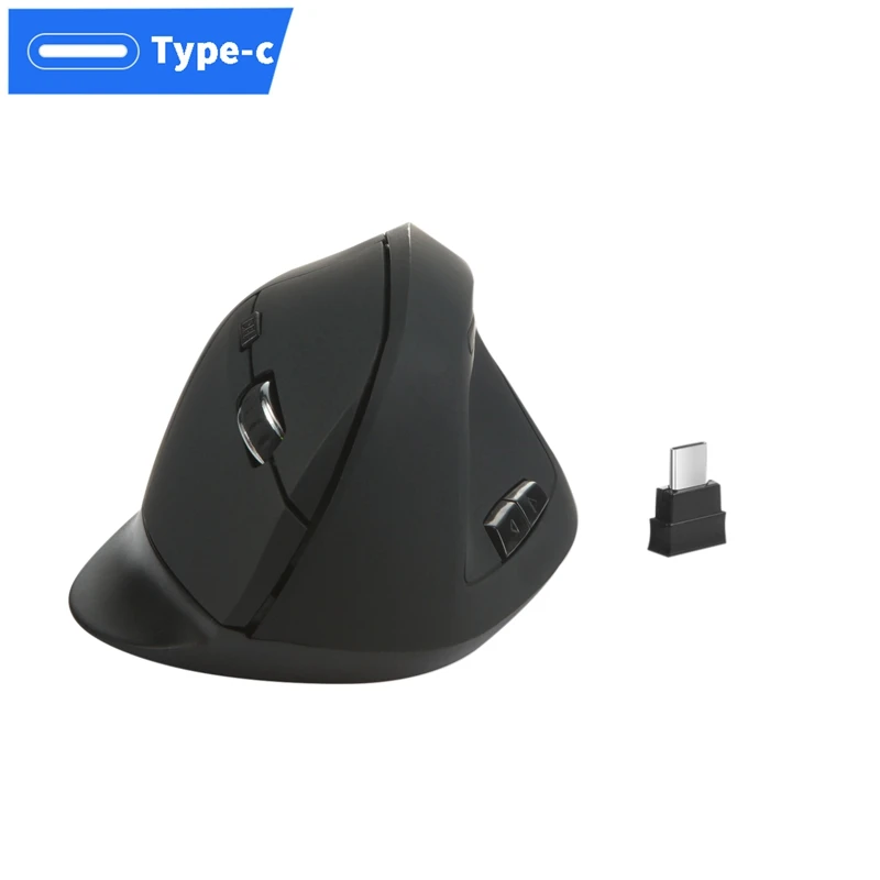 Вертикальная беспроводная мышь type C 2,4 ГГц, USB C, беспроводная мышь для MacBook, 12 дюймов, MacBook Pro /, Chromebook, USB C устройства