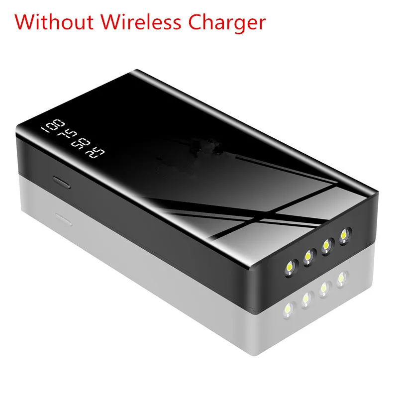 not Wireless charge Беспроводной автомобильный скачок старер бустер 20000 мАч 12 В 600А внешний аккумулятор портативный аварийный автомобильный скачок стартер зарядное устройство тип - Цвет: not Wireless charge