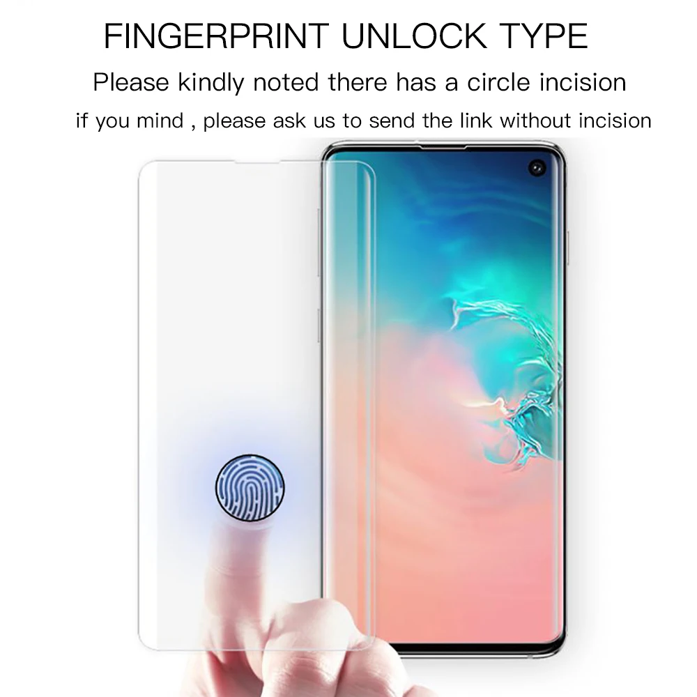 100D полное покрытие закаленное стекло для Samsung Galaxy NOTE 10 8 S10 5g S8 S9 plus Защита экрана S20
