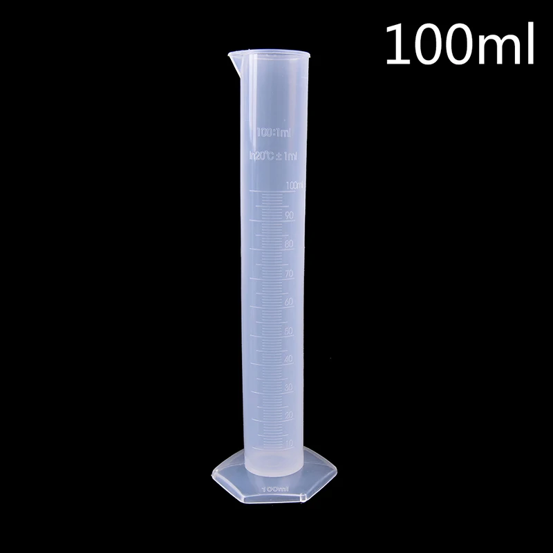 

100ml Plastic Measuring Cylinder Graduated Tools Chemistry Laboratory Cylinder Tools School Lab Supplies