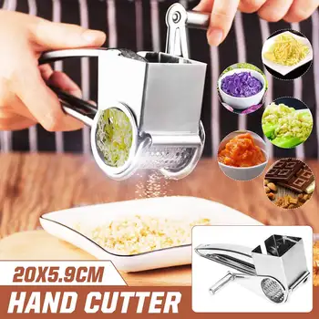 

Cheese Planer Hand Shake Rotary Grater Veggie Chopper Utensils Durable Stainless Steel Cheese Shredder Kitchen Accessories
