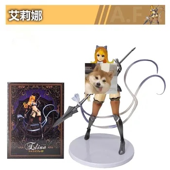 

Japan Queen's Blade UNLIMITED Shadowless Tracker AMAKUNI Sexy Elena Statue PVC Action Figure Collection Model Toys