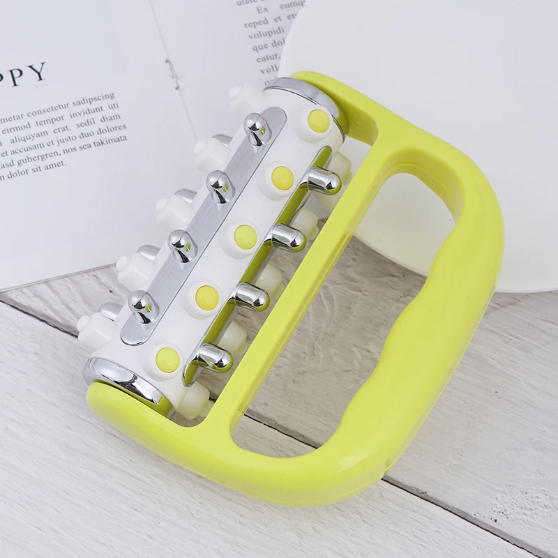 1pc Handle Fat Press Roller Massager Portable Body Lymphatic Massage Pain Relief Cellulite Massager