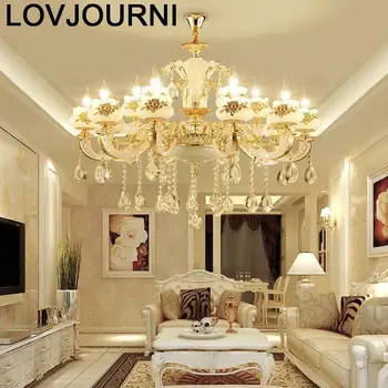 

Para Sala Jantar Lamp Modern Lampara De Techo Colgante Moderna Loft Crystal Light Deco Maison Suspension Luminaire Hanglamp