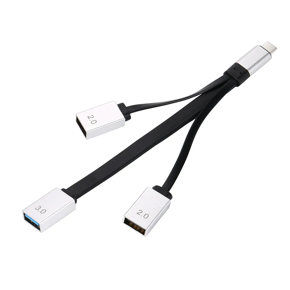 Ouhaobin 3в1 usb type-C концентратор USB кабель USB Высокоскоростной 3 порта USB мини-кабель концентратор разветвитель адаптер Разъем для мобильного телефона
