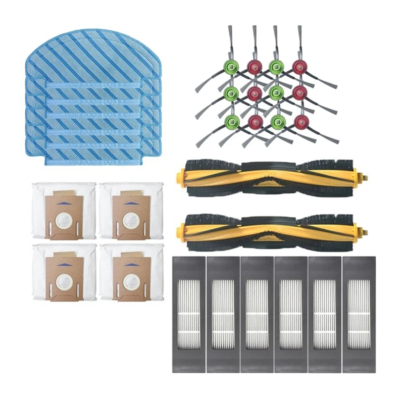 6 Wipes ABClife 18 Piece Replacement Accessories Set for Ecovacs Deebot OZMO T8 AIVI T8MAX Vacuum Cleaner Robot 1 Main Brush 1 Screwdriver 3 Filters 1 Cleaning Brush 6 Side Brushes 6 Wipes ABClife 18 Piece Replacement Accessories Set for Ecovacs Deebot OZMO T8 AIVI T8MAX Vacuum Cleaner Robot 1 Main Brush 1 Screwdriver 3 Filters 1 Cleaning Brush 6 Side Brushes
