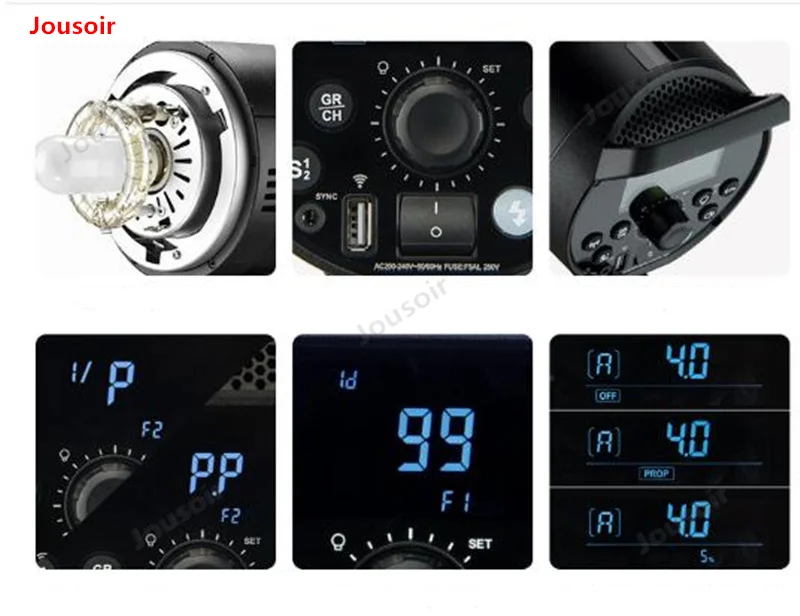 Godox DP1000III Профессиональный Студийный Фотовспышка Моделирующий Свет 1000Ws 2.4G X
