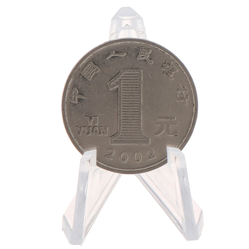 1Pc Card Display Show Stand Acrylic Jewellery Stand Holder Collectibles Coins Easel Medal Badge Holder