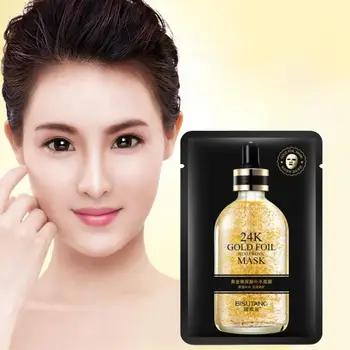 

24K Gold Mask Hyaluronic Acid Mask Moisturizing Hydrating Depth Replenishment Skin Care 1pc