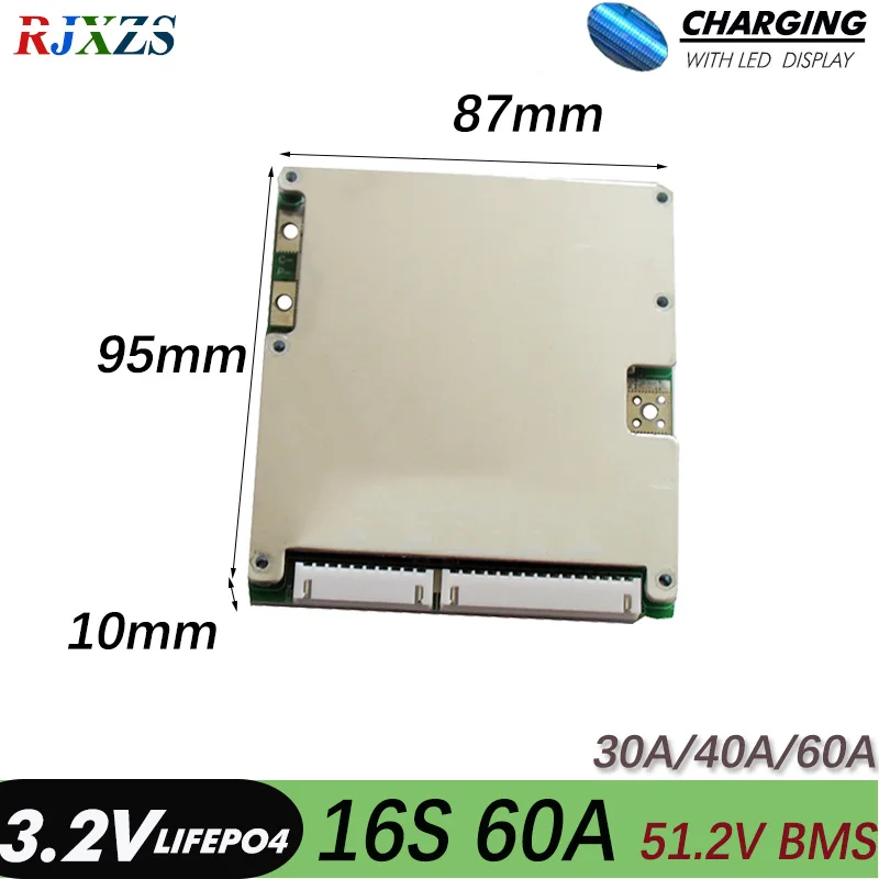 16S 30A/40A/60A bms Lifepo4 48V большой ток BMS PCM с различным портом разряда для электрического
