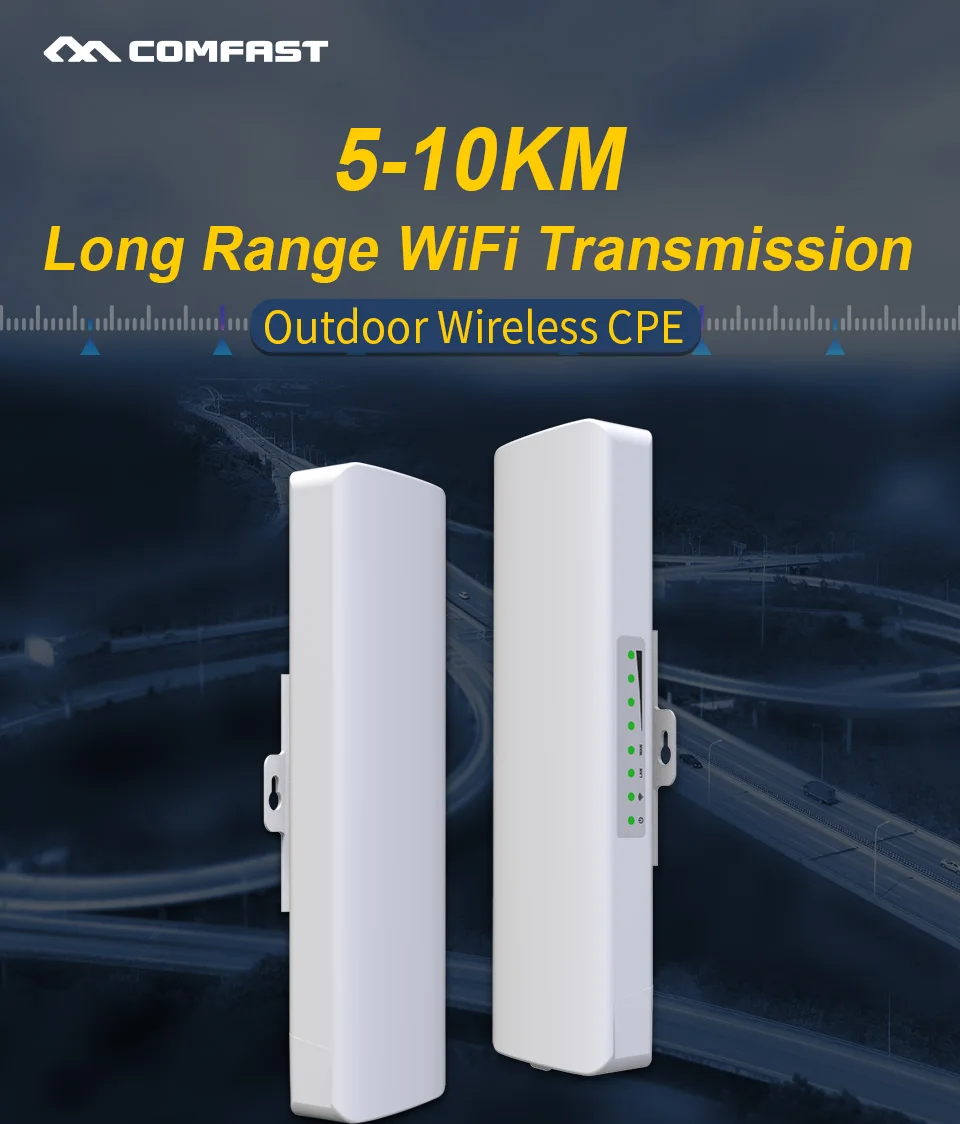 

COMFAST 300Mbps Wireless Router Bridge WiFi Outdoor Router CPE WiFi Signal Extender For Long Range IP Camera Project Nanostation