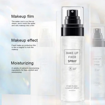 

Makeup Fixer Spray Waterproof Sweatproof Long Lasting Oil Control Hydrating Makeup Fixing Setting Spray MPwell