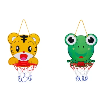 

Cartoon Basketball Hoop Children's Basketball Toy Adjustable Cartoon Animal Basket Educational Sports Interactive Game